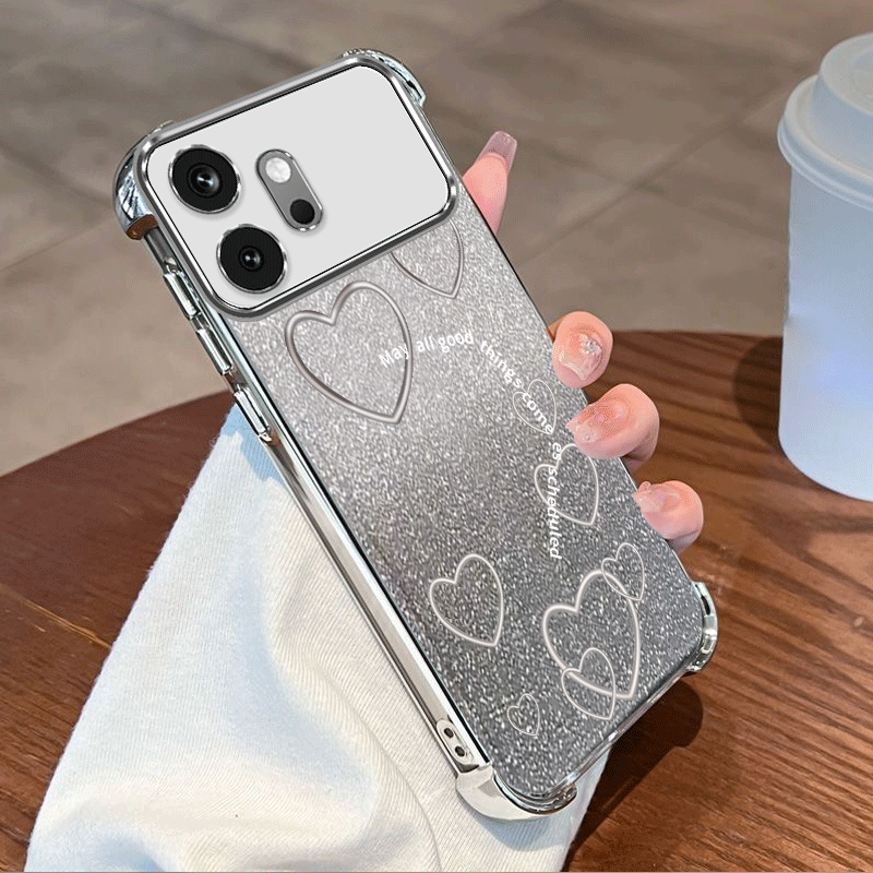 Glitter Shockproof Case - Funda con revestimiento brillante para OPPO