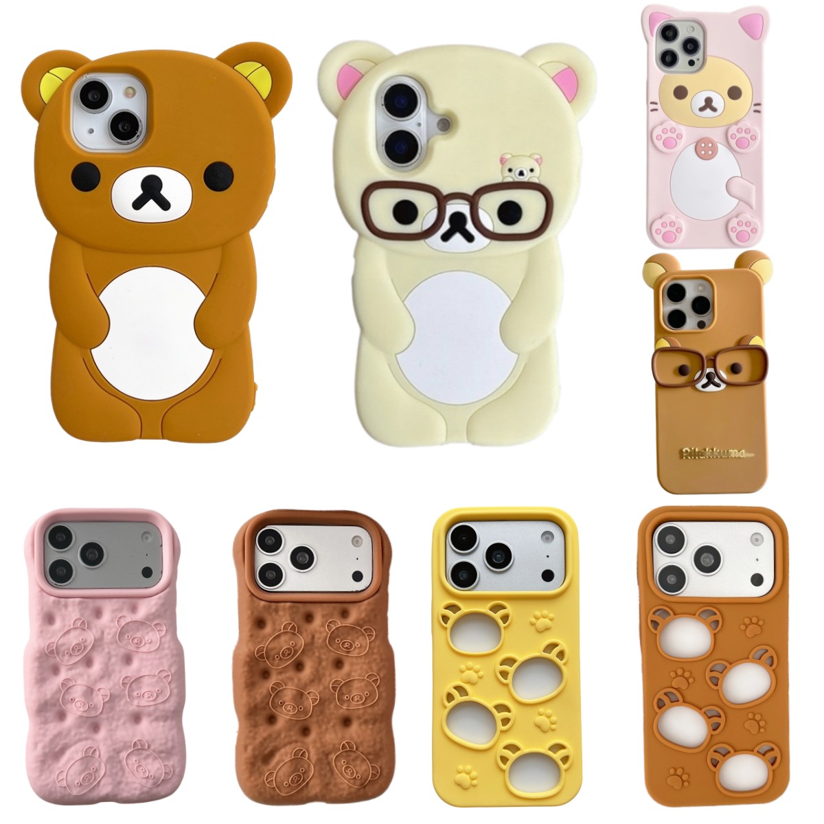 Cute Cartoon Case - Funda de Teléfono con Oso de