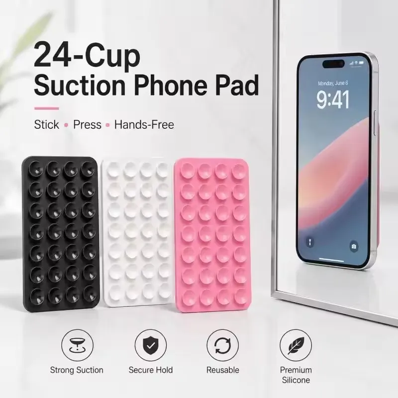 Phone Cases Silicone - Soporte de silicona con ventosa para