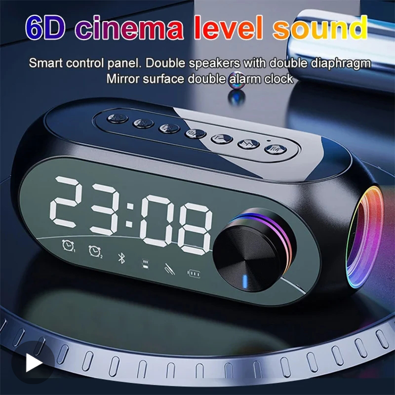 Phone Cases Big W - Reloj despertador Radio FM Altavoz Bluetooth