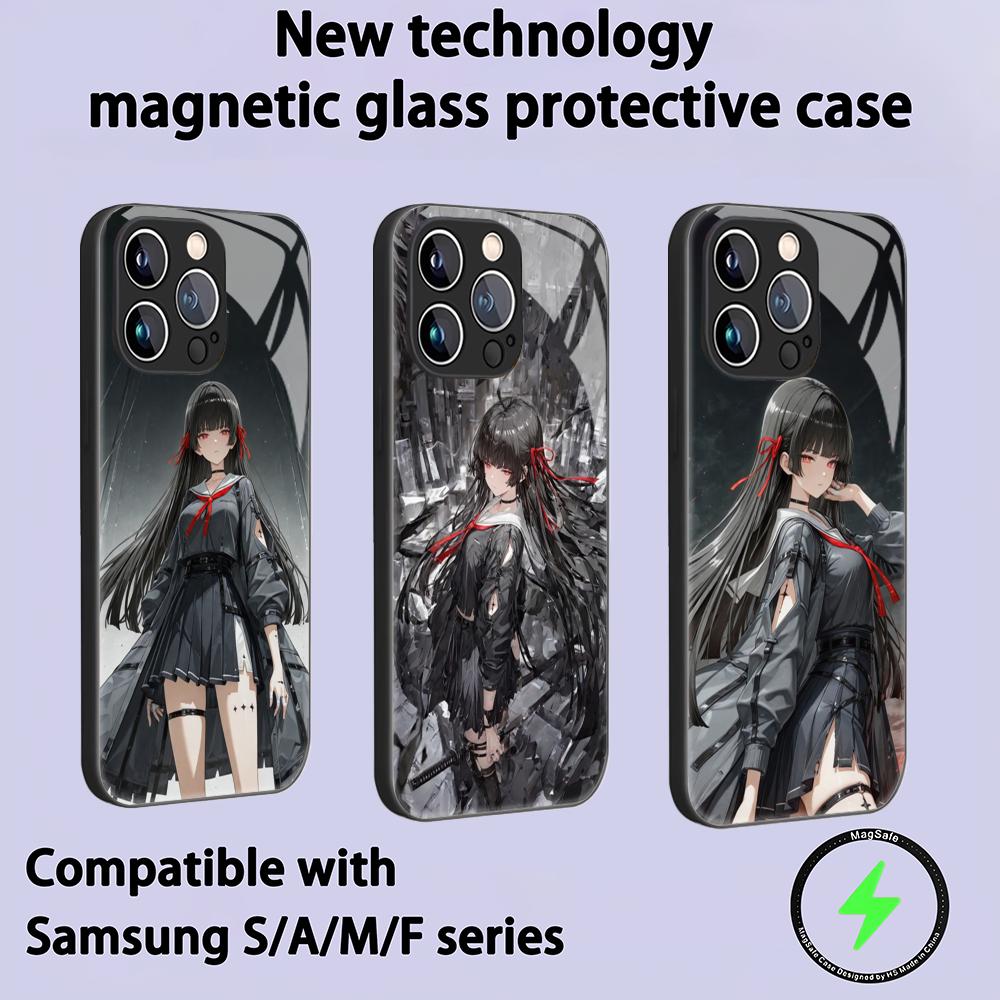 Phone Cases Iphone 14 - Funda Magnética de Vidrio Wuthering Waves
