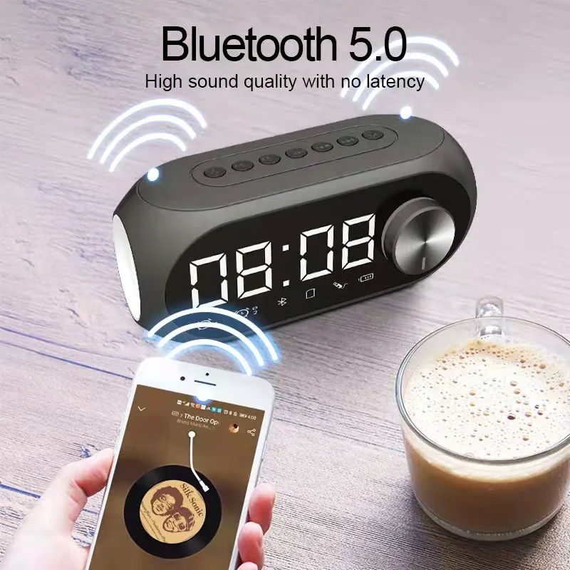 Phone Cases Big W - Reloj despertador Altavoz Bluetooth portátil Radio