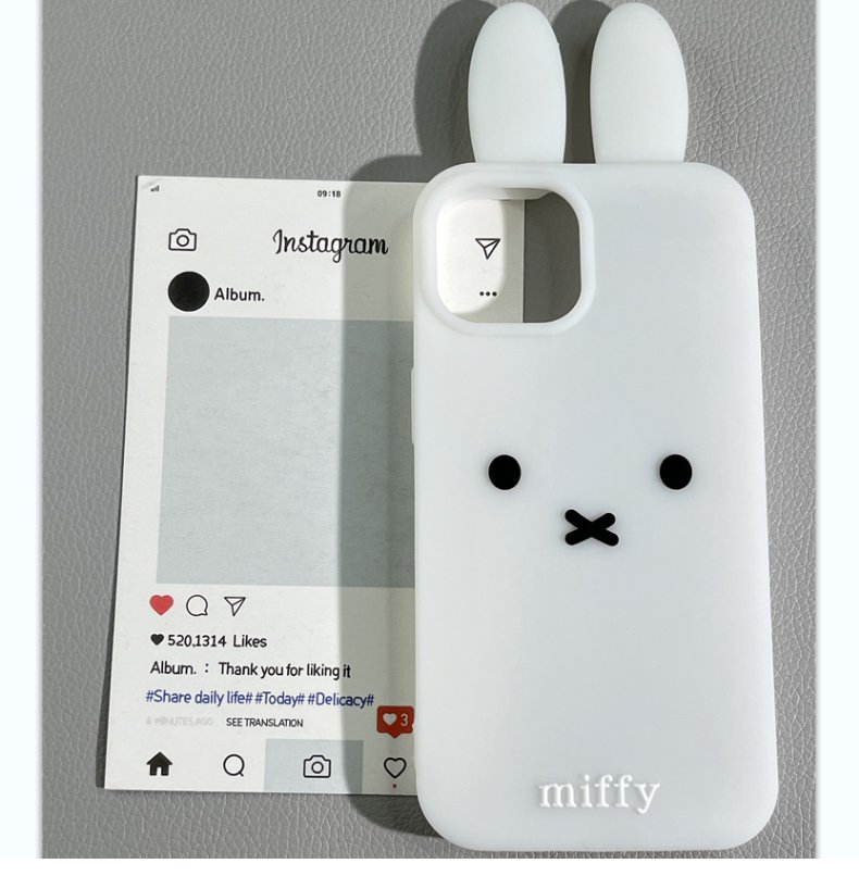 Cute Cartoon Case - Funda de Teléfono 3D Estereoscópica con