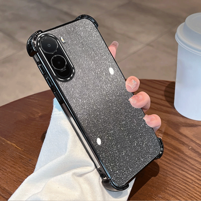 Glitter Shockproof Case - Funda protectora transparente con revestimiento brillante