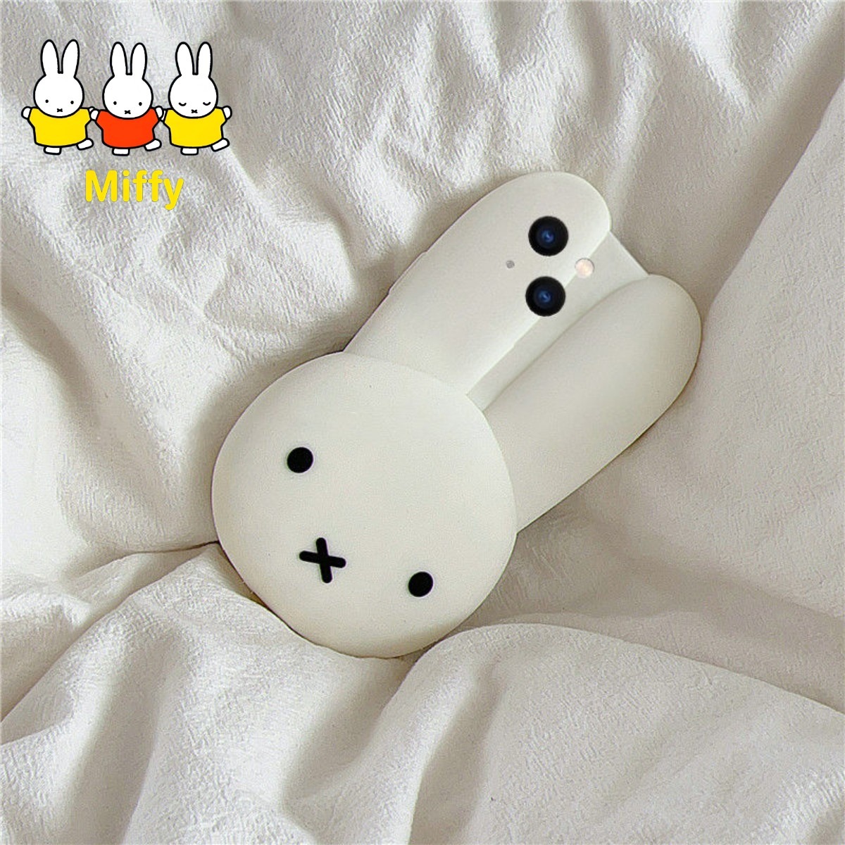 Phone Cases Big W - Miffy-funda de teléfono de silicona blanca